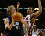 Basketball NBA  Miami vs. Mavericks  Nowitzki