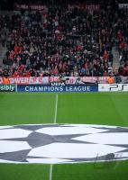 FUSSBALL  International CHL 09/10 : CL LOGO auf dem Rasen