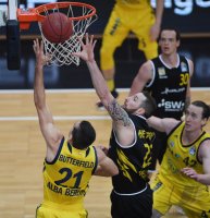 Basketball 1. Bundesliga 17/18 Hauptrunde: Walter Tigers Tuebingen - Alba Berlin