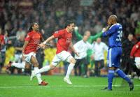 Fussball CHL  FINALE 2008 JUBEL MANU