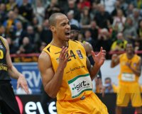 Basketball 1. Bundesliga 15/16 Hauptrunde: Walter Tigers Tuebingen - MHP RIESEN Ludwigsburg