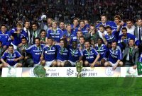 Fussball DFB  Pokalfinale in Berlin 2000/2001: FC Schalke 04 - Union Berlin