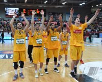 Basketball 1. Bundesliga 14/15 Hauptrunde:  Walter Tigers Tuebingen - TBB Trier