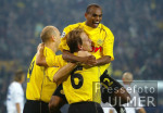 Fussball CL: Dortmund - Auxerre, Jubel