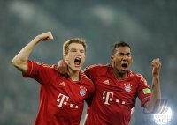 FUSSBALL  DFB POKAL SAISON  11/12  HALBFINALE: JUBEL FC Bayern Muenchen