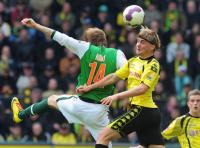 FUSSBALL, 1. BUNDESLIGA, 29. Spieltag: Dortmund - Bremen