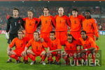 FUSSBALL  Spielszene Niederlande Mannschaftsbild