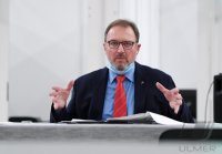 Pressekonferenz im Impfzentrum Paul Horn Arena Tuebingen