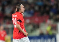 Fussball International  Testspiel:  Martin Harnik (Oestrreich)  am Ball