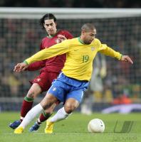 Fussball International Testspiel  Brasilien - Portugal