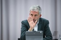 Streitgespraech OB Boris Palmer und AfD Landesvorsitzender Markus Frohnmaier in Tuebingen
