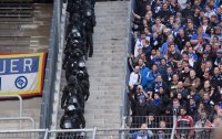 Fussball, 1. Bundesliga  Saison 2014/2015 Relegation: Karlsruher SC - Hamburger SV