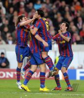 FUSSBALL  International CHL 09/10 : Barca Jubel