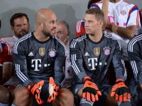 Fussball 1. Bundesliga 2014/2015: Fototermin beim FC Bayern Muenchen