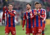 Fussball 1. Bundesliga Saison 14/15: JUBEL FC Bayern Muenchen