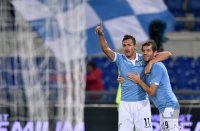 FUSSBALL SERIE A 2014/2015: JUBEL Miroslav Klose (Lazio Rom)