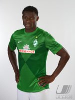 Fussball 1. Bundesliga, Saison 2012/2013, Werder Bremen: Joseph Akpalla im exklusiven Pressefoto ULMER Fotoshooting