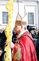 Papst Leo XIV. am Palmsonntag auf dem Petersplatz