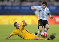 FUSSBALL  Olympia 2008  Peking  Vorrunde Argentinien - Australien