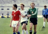 Fussball EM 1980: Barmos, Rummenigge, Netolicka