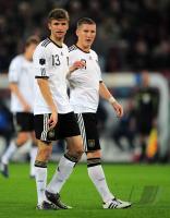 Fussball International EM 2012 - Qualifikation: Deutschland, MUELLER und  SCHWEINSTEIGER