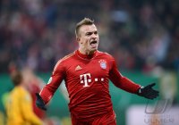 FUSSBALL DFB POKAL  Saison 2012/2013:  JUBEL Xherdan Shaqiri (FC Bayern Muenchen)