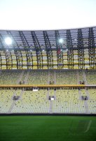Fussball International EM 2012 : Uebersicht der PGE Arena , EM Stadion von Danzig