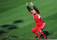Fussball 1. Bundesliga 11/12: FC Bayern Muenchen Training in Doha