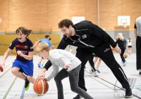 Basketball 2. Bundesliga 19/20 Tigers Tuebingen besuchen Geschwister-Scholl-Schule
