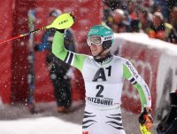 Ski Alpin  Herren  Slalom  Kitzbuehel 2014; JUBEL Felix NEUREUTHER (Deutschland)