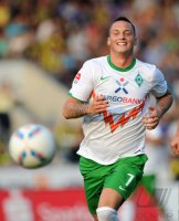 Fussball Testspiel, Saison 2011/2012: SV Werder Bremen, ARNAUTOVIC am Ball
