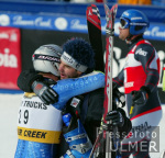 SKI   Weltcup  Super G Herren; JUBEL; Sieger  Cuche und  Defago
