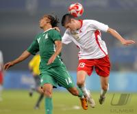 FUSSBALL  Olympia 2008  Peking  Halbfinale Nigeria - Belgien