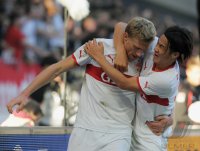 Fussball 1. Bundesliga  Saison 2011/2012 : JUBEL  Pavel Pogrebnyak (VfB Stuttgart)