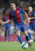 Fussball, Primera Division, Barcelona: VAN BOMMEL Einzelaktion