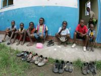 Fussball im Armenviertel Umlazi bei Durban