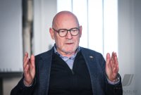 Buendnis 90 / Die Gruenen, Wahlkampf Landtagswahl Baden - Wuerttemberg, Verkehrsminister Winfried Hermann