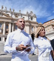 Fussballer Ricardo Quaresma (Portugal) in Rom bei der Generalaudienz von Papst Franziskus I.