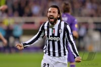 Fussball Europa League Saison 2013/2014: JUBEL Andrea Pirlo (Juventus Turin)