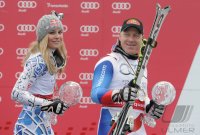 SKI Weltcup FINALE Maenner/FRAUEN:  Didier Cuche (SUI) und  Lindsey Vonn (USA)