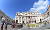 Rom Ostermesse 2018;   Paepstlichen Schweizergarde