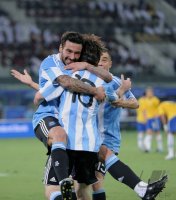 FUSSBALL INTERNATIONAL:  JUBEL Lionel MESSI (Argentinien)