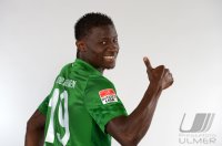 Fussball 1. Bundesliga, Saison 2012/2013, Werder Bremen: Joseph Akpala im exklusiven Pressefoto ULMER Fotoshooting