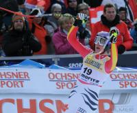 SKI Weltcup  Damen  ST.Moritz; Abfahrt   Siegerin  Maria Riesch (GER)