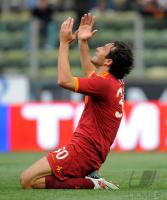 FUSSBALL SERIE A: JUBEL Luca Toni (AS Rom)