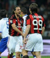 FUSSBALL SERIE A:  Yepes Mario Alberto, Cassano Antonio (V. li., AC Mailand)