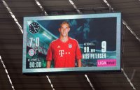 Fussball 1. Bundesliga, Saison 2011/2012:  Anzeigentafel mit dem Endstand 7:0 mit dem letzten Torsch&Aring;&cedil;tzen Nils Petersen (FC Bayern Muenchen)