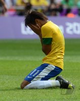 FUSSBALL Olympia 2012 FINALE: Brasilien - Mexiko