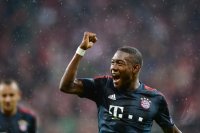 Fussball Champions League 13/14: JUBEL David Alaba (FC Bayern Muenchen)