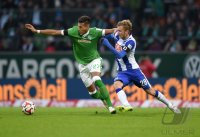 Fussball, 1. Bundesliga  Saison 2014/2015: Werder Bremen - Hertha BSC Berlin